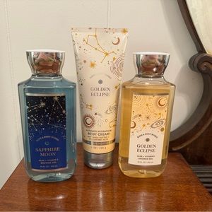 NEW Unopened Lot of Bath & Body Works - Golden Eclipse & Sapphire Moon 🌙 ✨